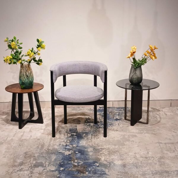 Wooden Fabric Dining Chairs – For Dining, Study, Living Room & Office