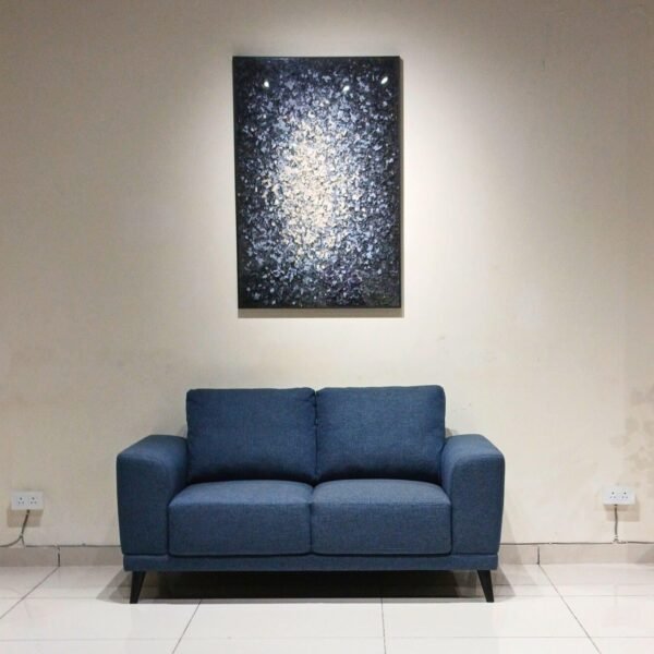 5-Seater Fabric Sofa Set – 3+2 Configuration with Wooden Legs, 2 Color Options (Dark Blue & Charcoal)