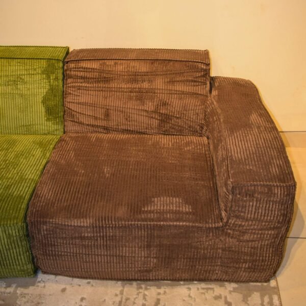 3-Seater Fabric Sofa – Compressed Design, Available in 3 Beautiful Colors