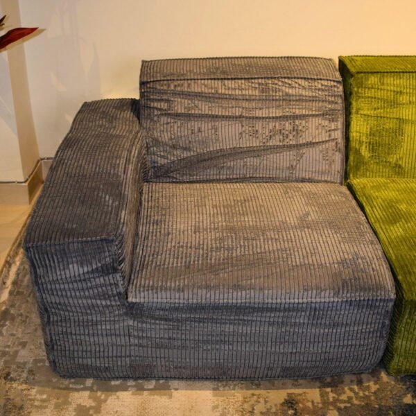 3-Seater Fabric Sofa – Compressed Design, Available in 3 Beautiful Colors